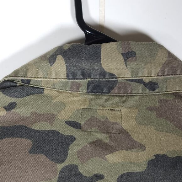 Hudson Women's Emmet Small Solimar Green Camo 3/4 Sleeve Boyfriend Jacket - Picture 11 of 11